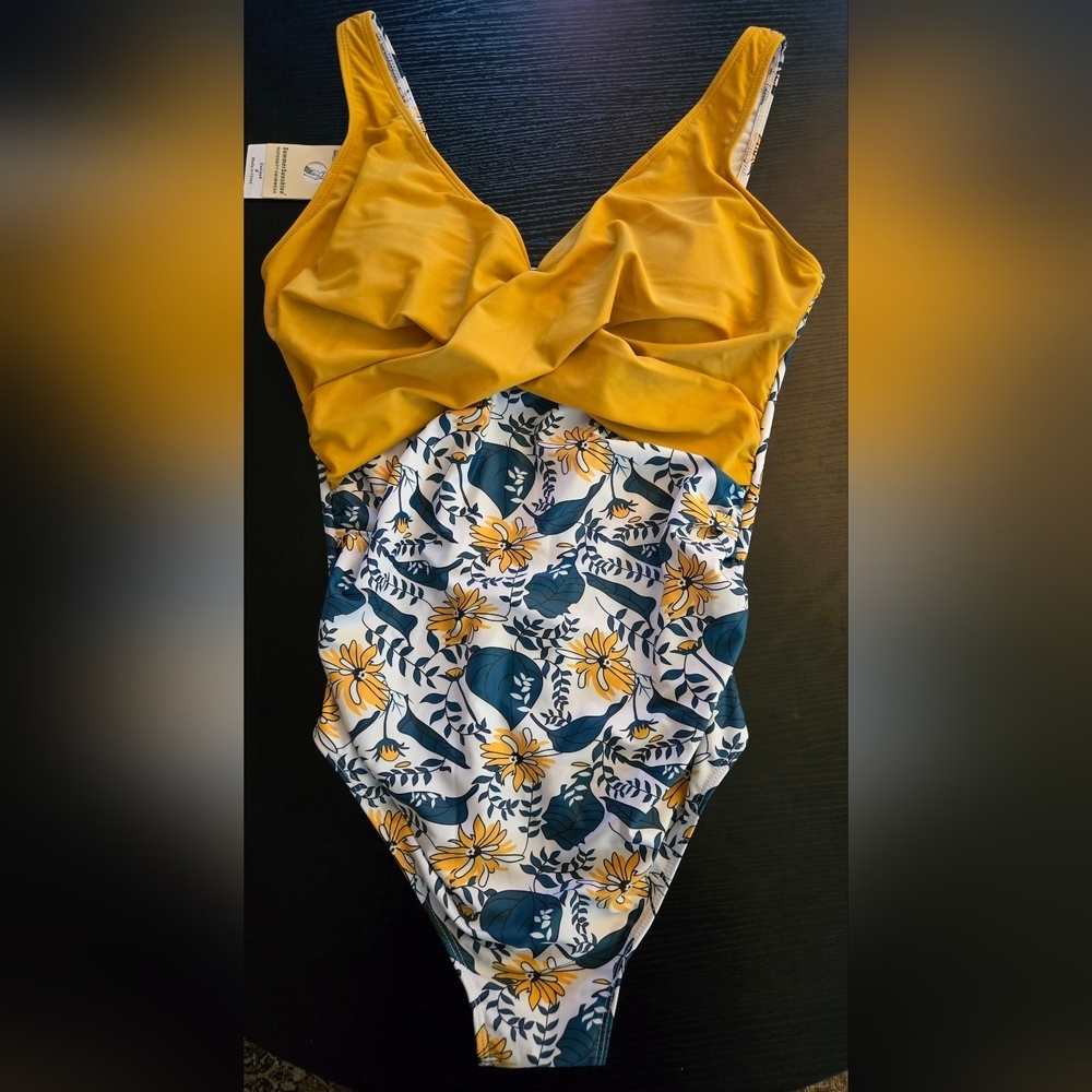 📣 Summershine 🌞 Maternity 🫄👶 One Piece🩱 Swimsuit 🏊 Size Large 🆕 Tags 🌞 - Picture 4 of 8